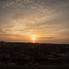 新潟市の夕焼け
