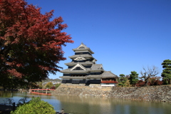 秋の松本城