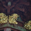 榛名神社神宝殿　木鼻　獅子鼻