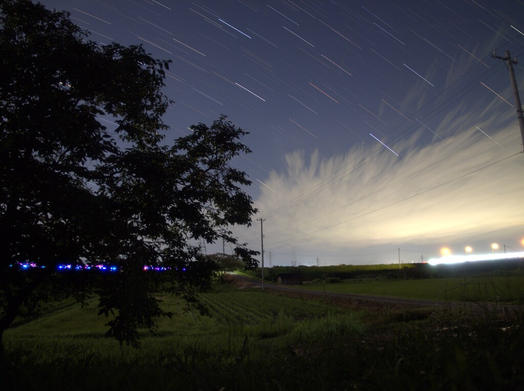 星と風景