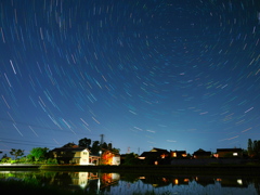 田植え後の夜空２