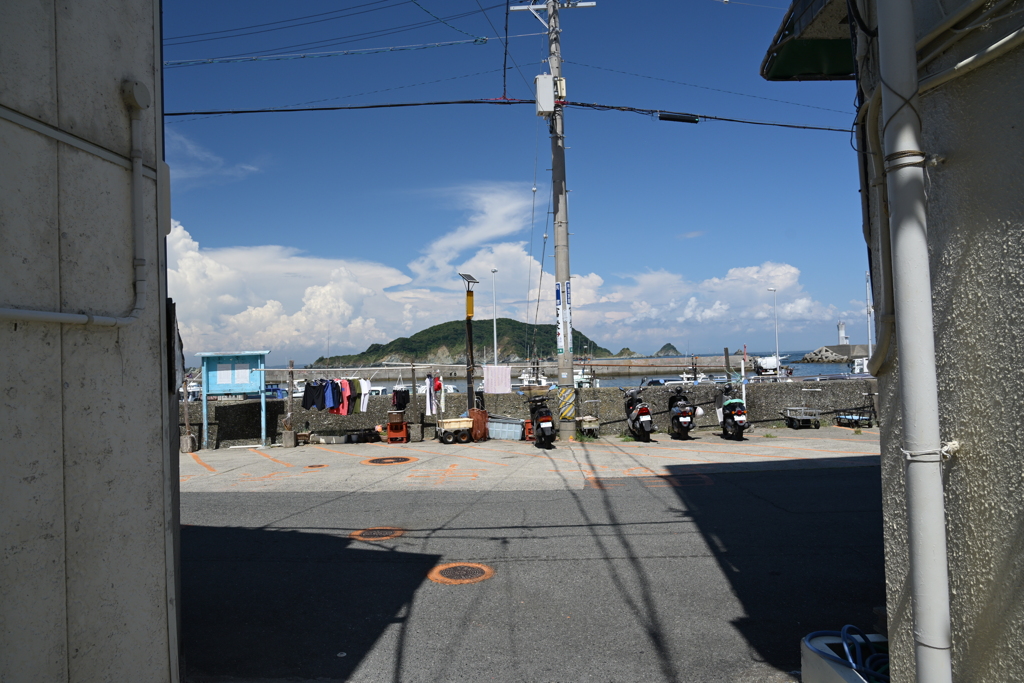 海に並ぶ