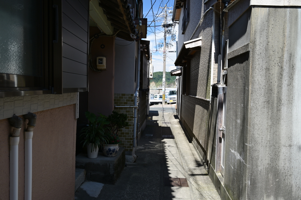 海の見える小路