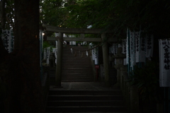 夕方の神社