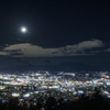 キャンプ場から見た松本の夜景