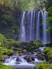 菅平高原の唐沢の滝