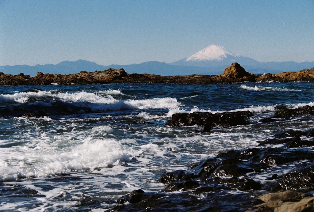 波と富士山（フィルム）