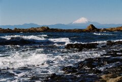 波と富士山（フィルム）
