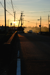 famer in evening