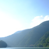 奥多摩湖の浮き橋を歩く