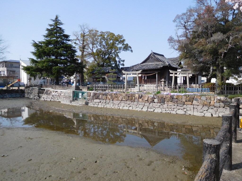 備中・庭瀬城址にて・・・