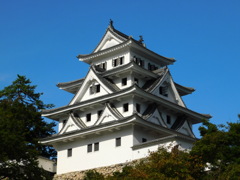 美濃・郡上八幡城跡にて・・・