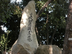 播磨・英賀城址にて・・・