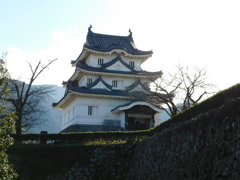 伊予・宇和島城址にて・・・