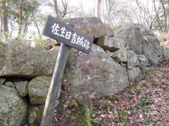 近江・佐生日吉城跡にて・・・