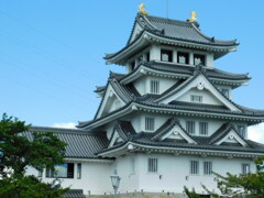 美濃・墨俣城址にて・・・