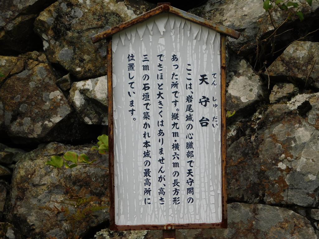 丹波・岩尾城跡にて・・・