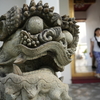 異国感強目の狛犬
