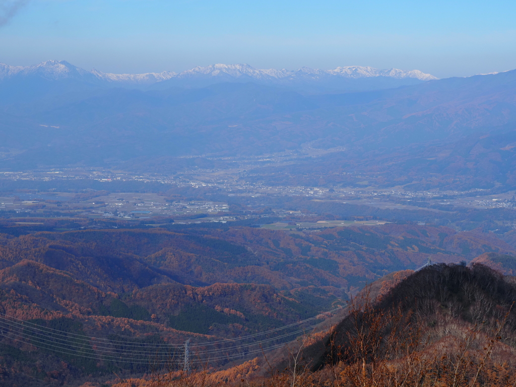 谷川連峰と紅葉