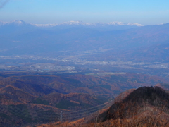 谷川連峰と紅葉