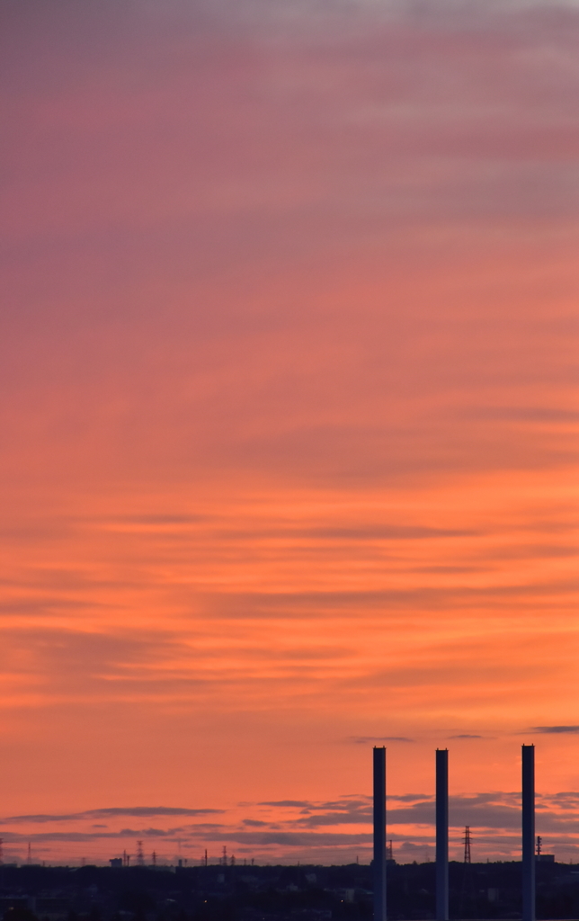 12・13　東に黎明の紅空