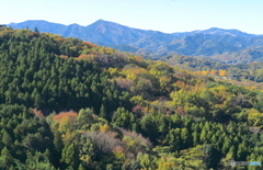 晩秋の比企三山
