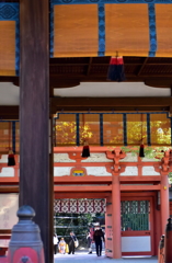 赤門が七五三を祝う