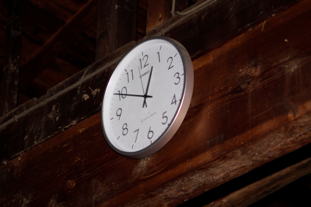 作業場の時計