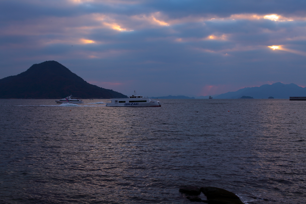 元宇品海岸沿い