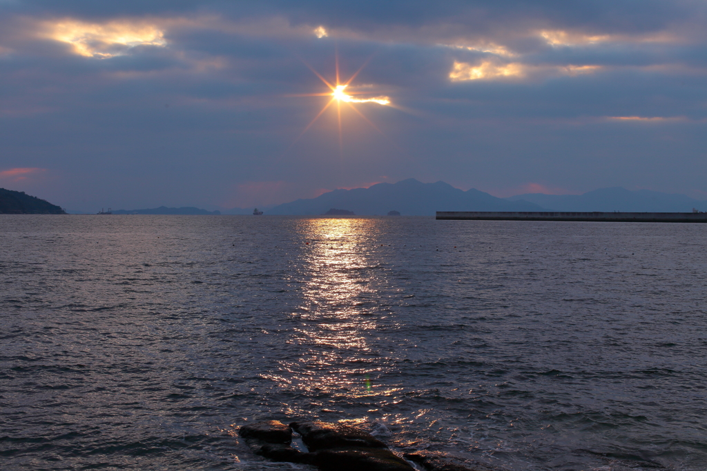 元宇品海岸沿い