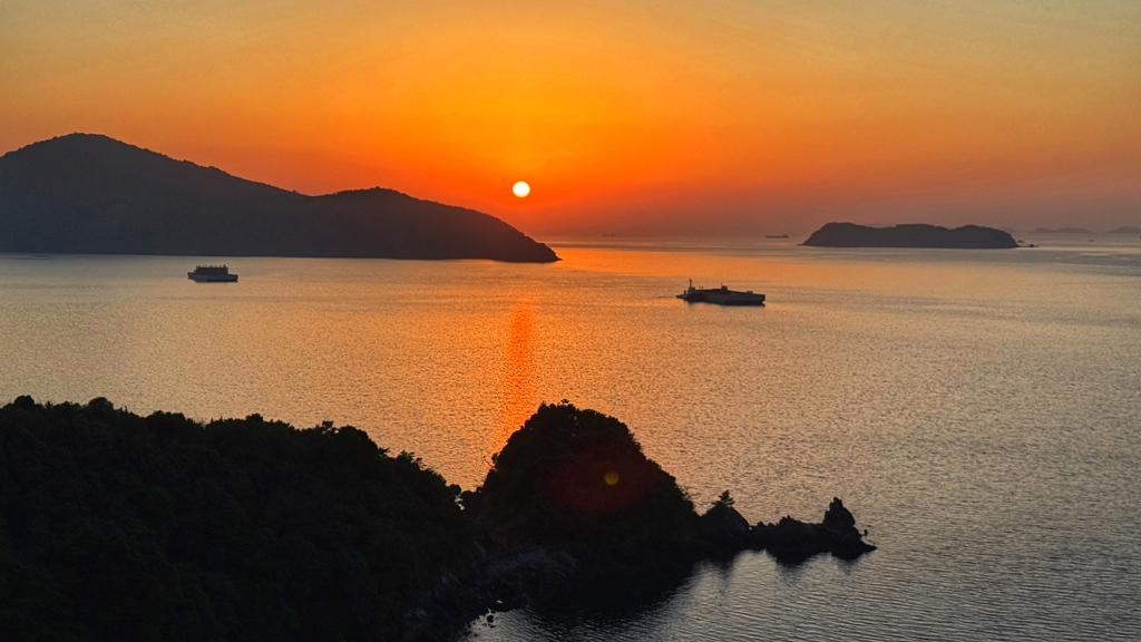 下松　笠戸島からの落日