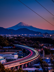 レーザービーム＋富士山
