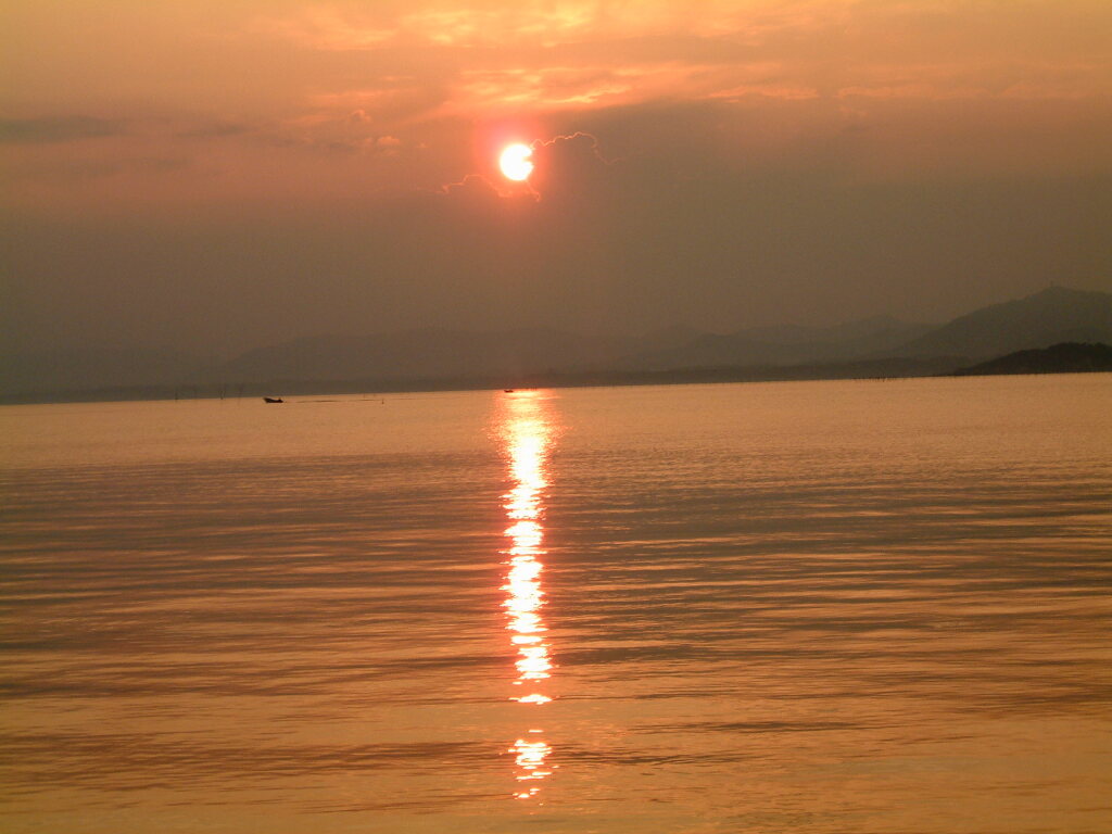 宍道湖の夕陽