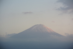 朝靄の富士