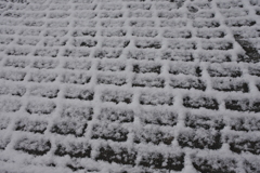 雪の歩道