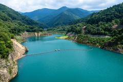 湖畔の景色