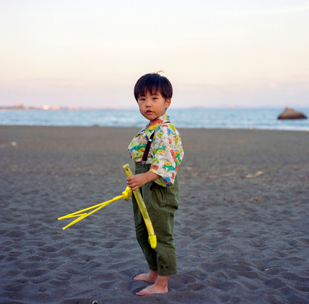 夕暮れの海