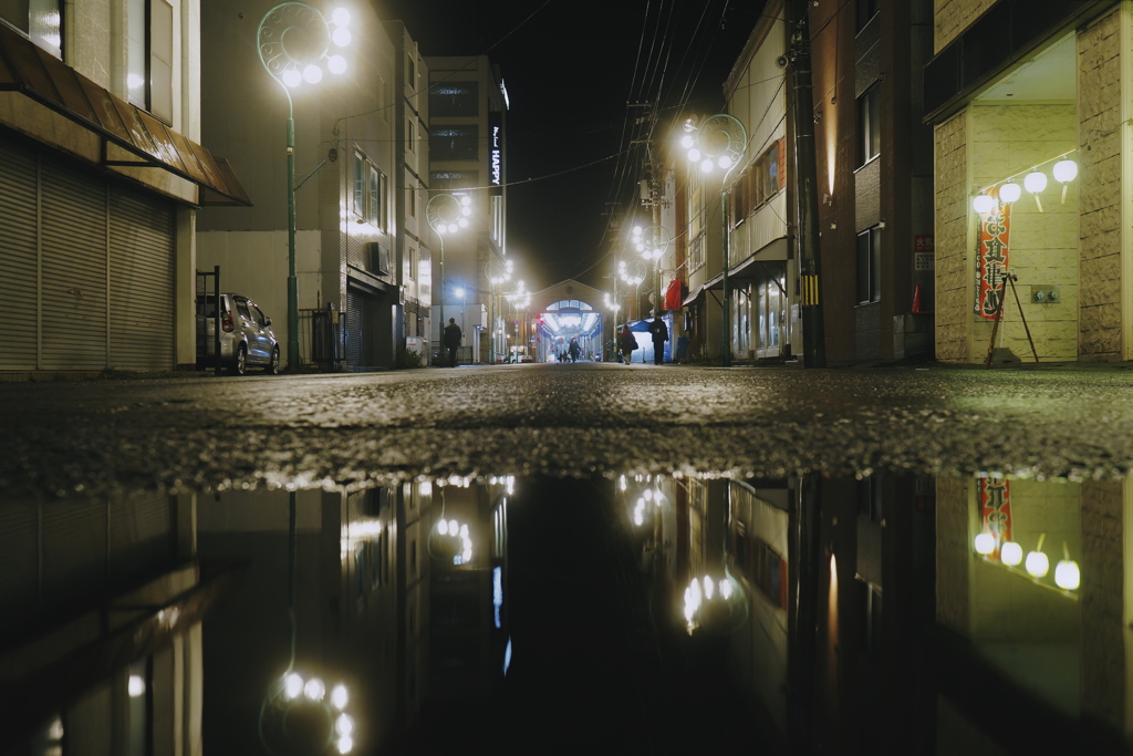 Yanagawa street reflection