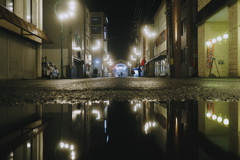Yanagawa street reflection