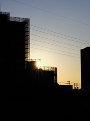 夕陽のかくれんぼ