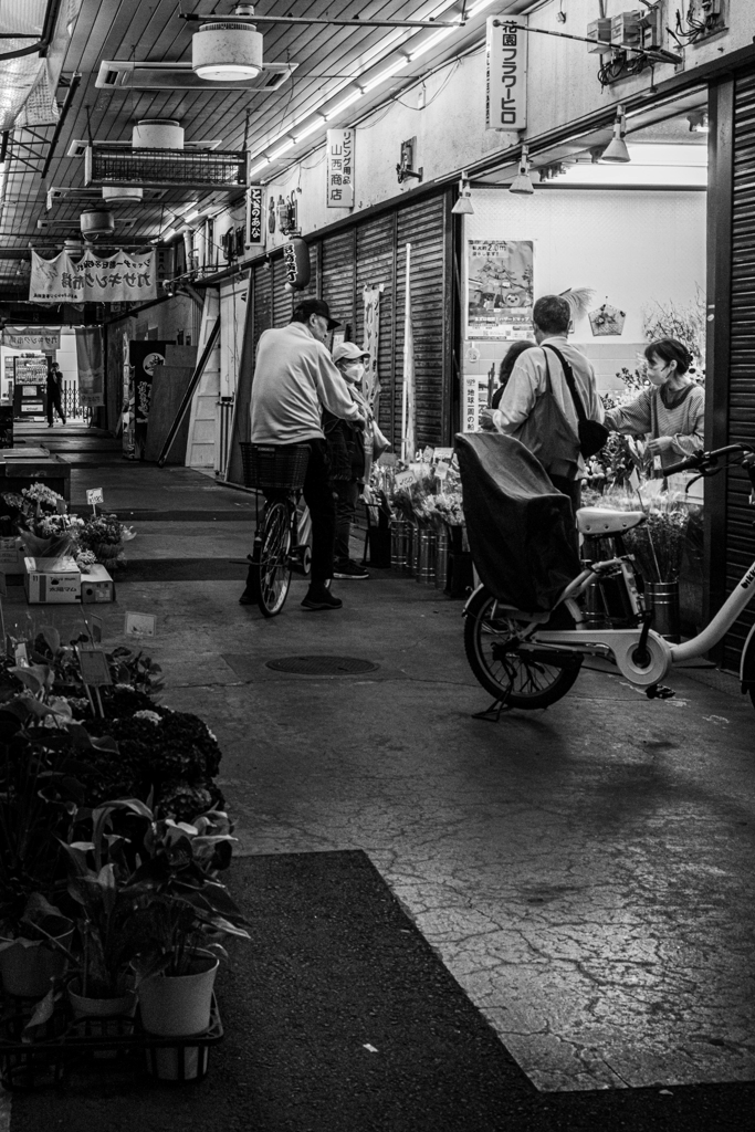 商店街の一角