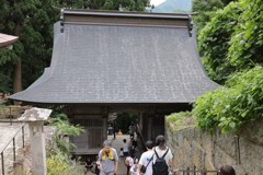 山寺にて
