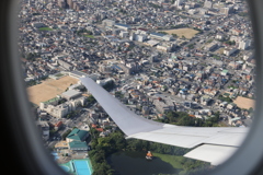 眼下に望む街並み
