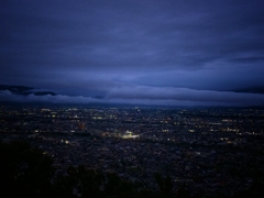 甲府盆地夜景