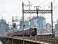 梅田発京都行き阪急列車
