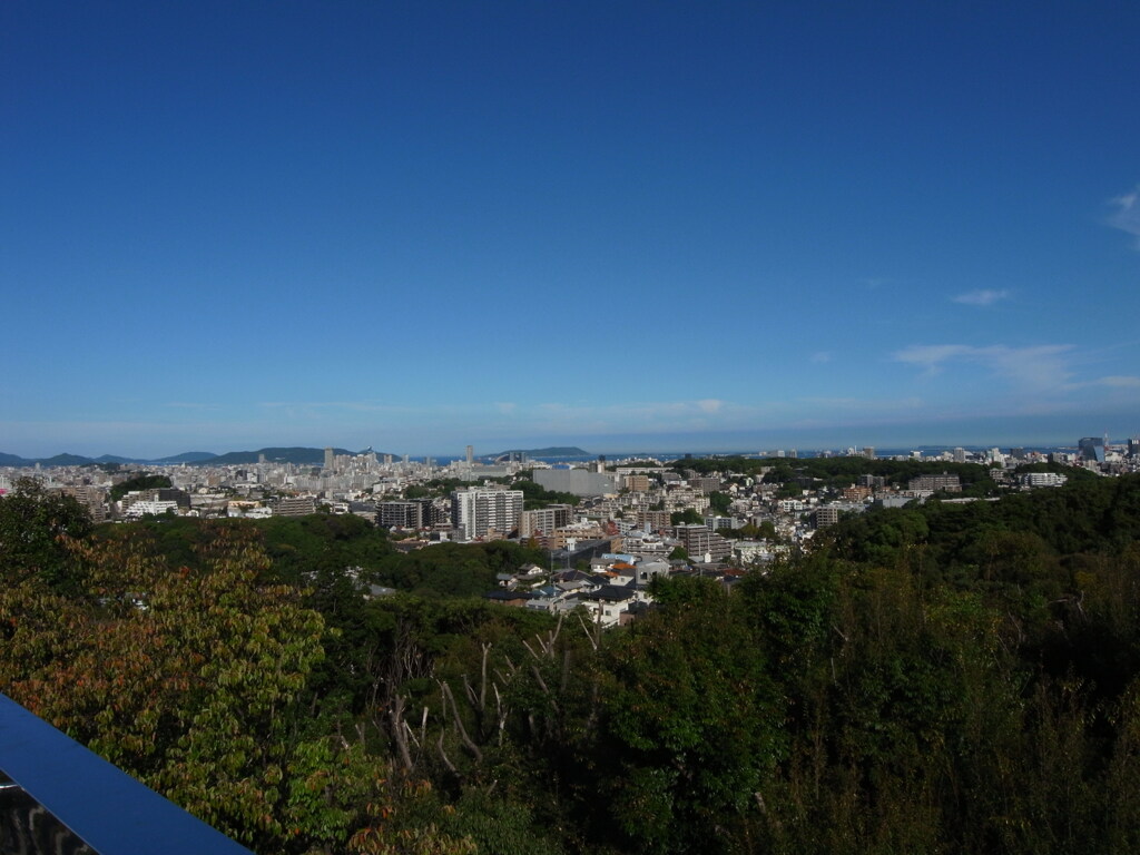 鴻巣山からの福岡市