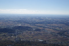 筑波山から東京の眺め