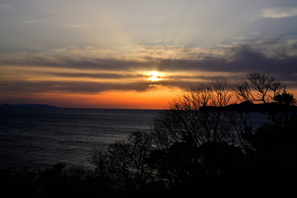 波戸岬の夕暮れ