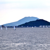 可也山と今津湾に浮かぶヨット