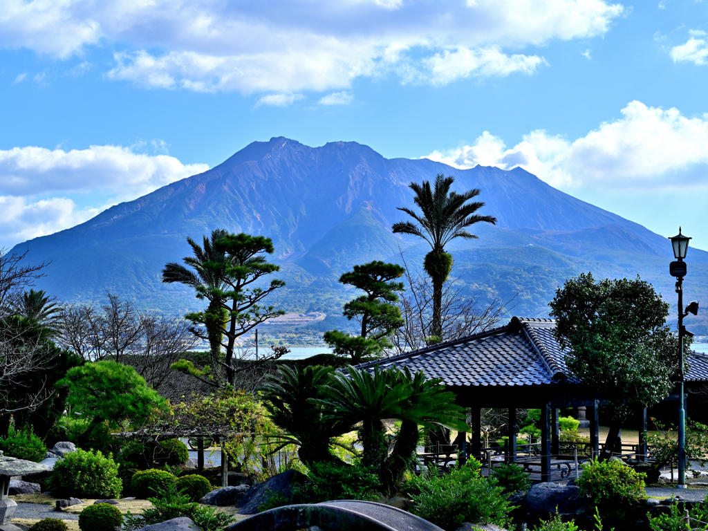仙厳園から眺める桜島